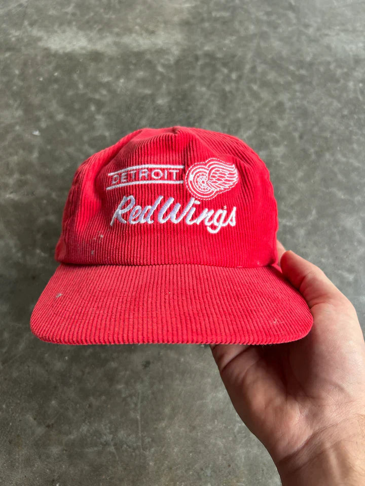 Vintage Red Wings Snapback Hat