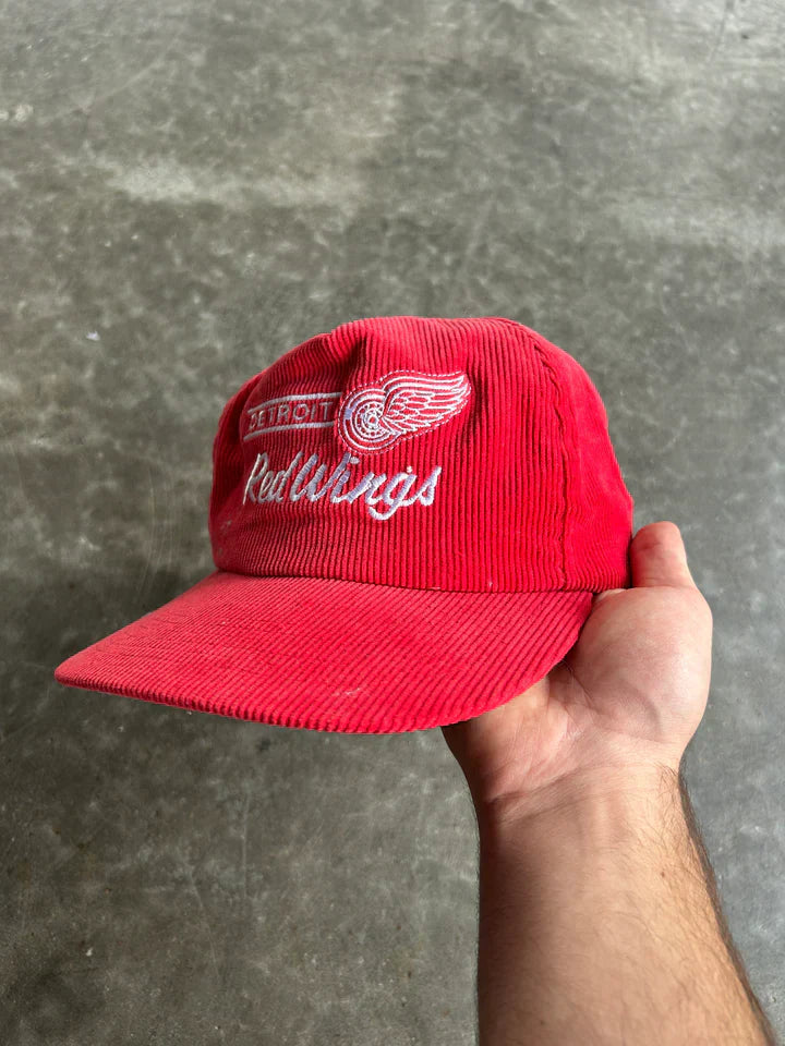 Vintage Red Wings Snapback Hat
