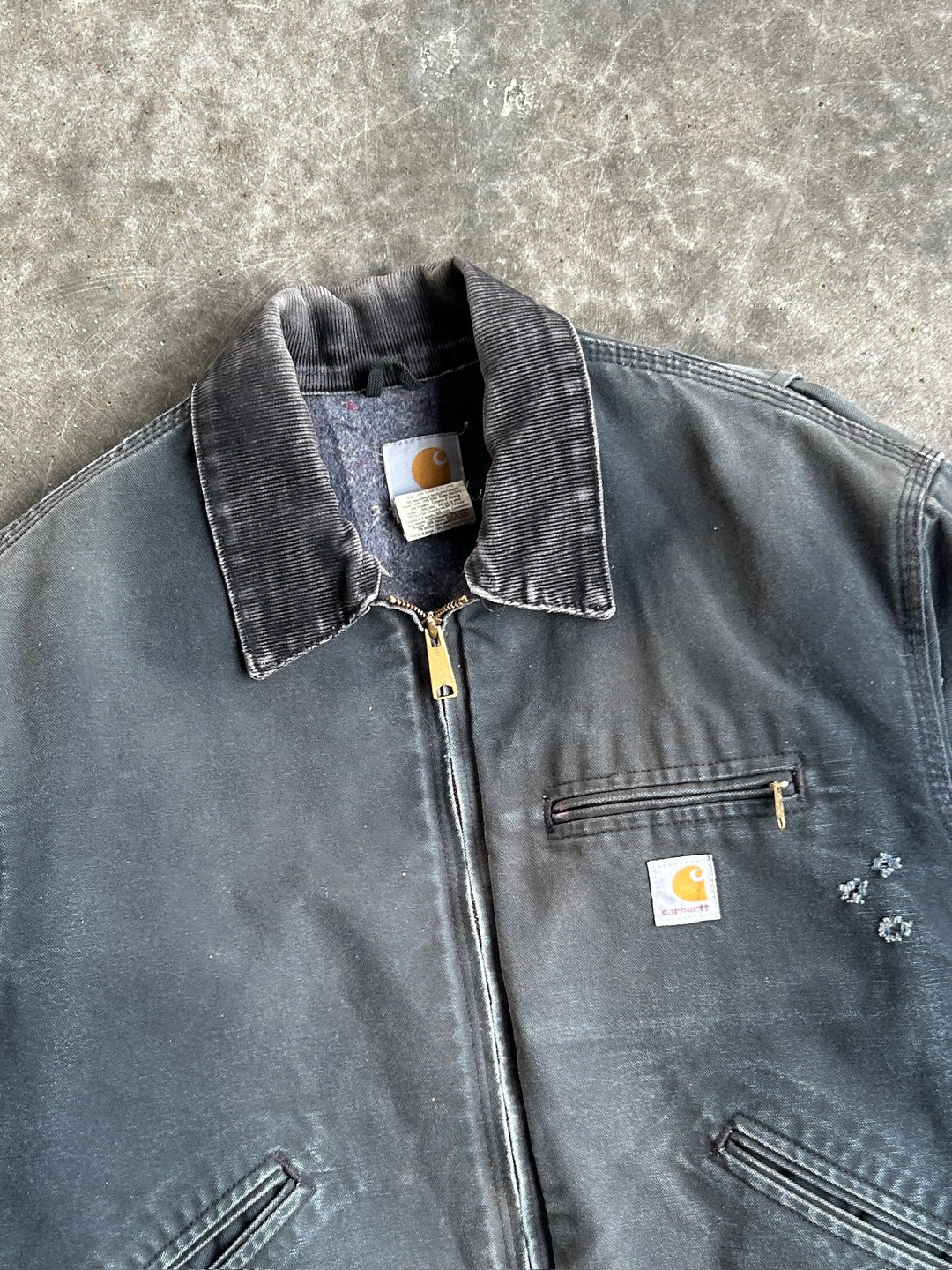Vintage Faded Black Detroit Jacket