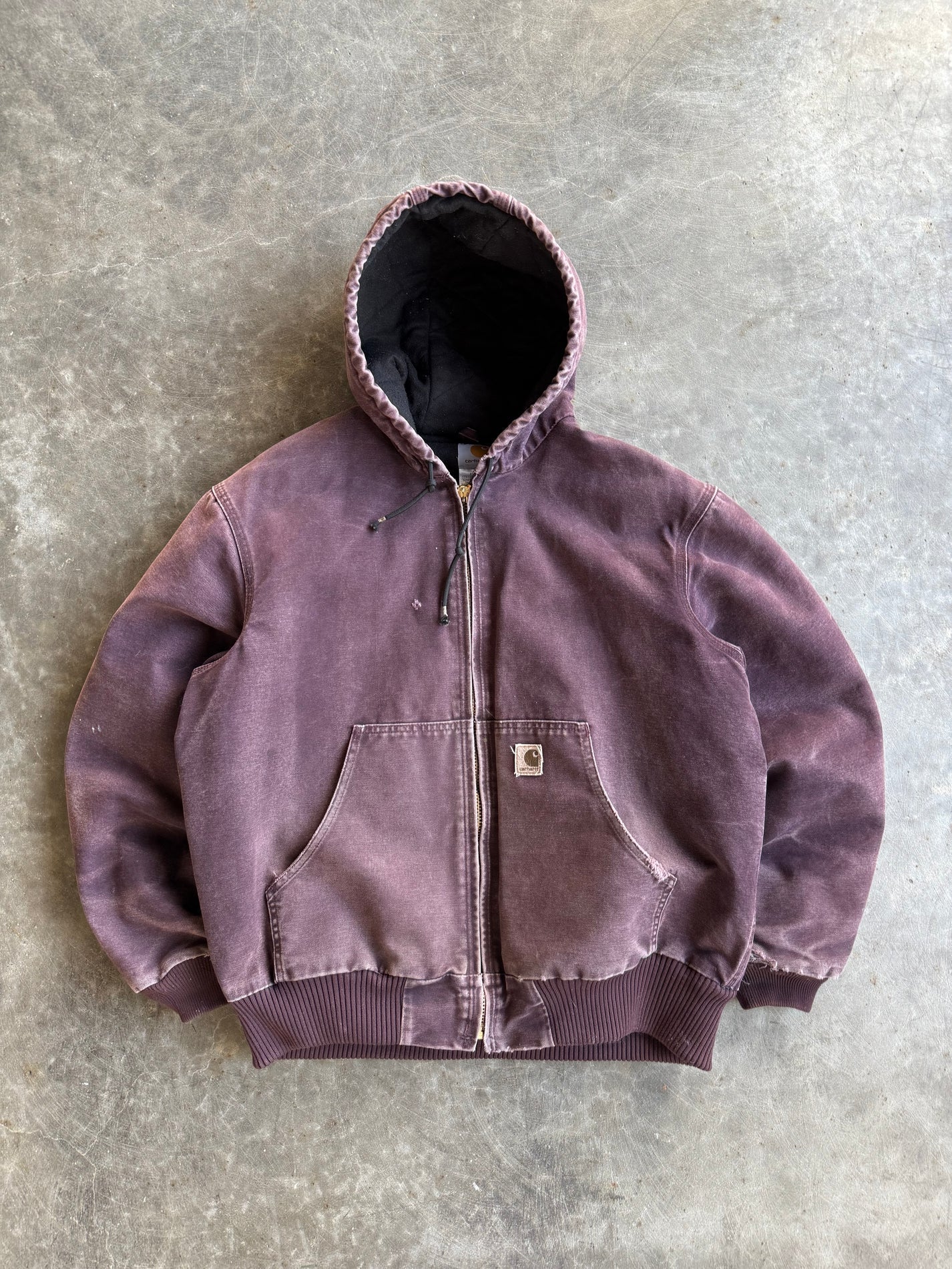 Vintage Purple Hooded Jacket